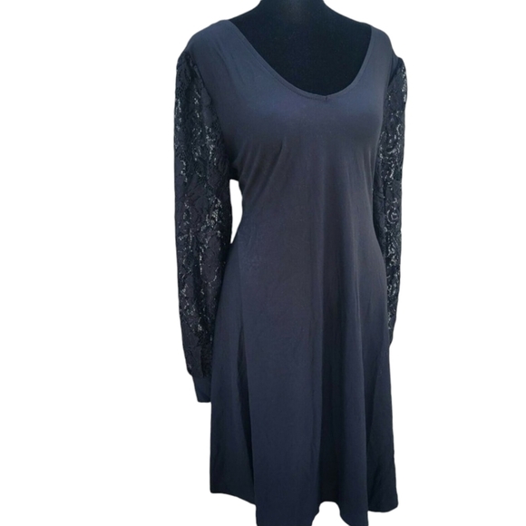Ultra Flirt Lace-Trim Dress Women's.  Size 1X Juniors. New With Tags $44 - Picture 5 of 11